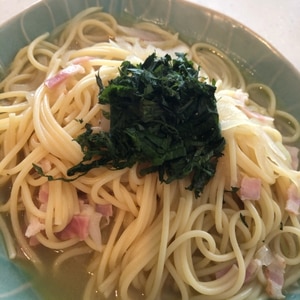 昆布茶がい～い仕事します♪バター昆布茶パスタ